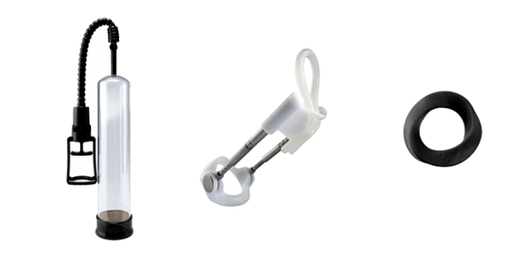 Dispositivos para aumentar el tamaño del pene.